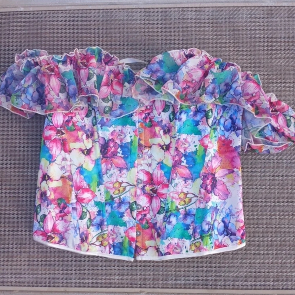 Floral Corset XXL
